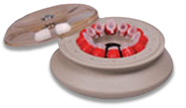 A46476_FX121.5P Fixed-Angle Polypropylene Rotor with Snap-on Lid- 12 x 1.5/2.2 mL, 14,800 rpm, 15,183 x g